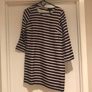 J crew size 0 navy striped dress!